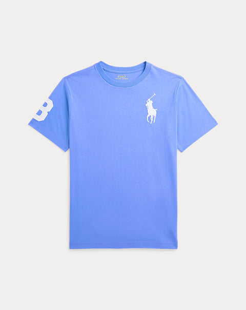 Polo Ralph Lauren Boy's Blue Cotton Jersey  T-Shirt   |Polo Ralph Lauren in Lebanon