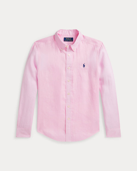 Polo Ralph Lauren Boy's Pink Linen Shirt| Polo Ralph Lauren in Lebanon