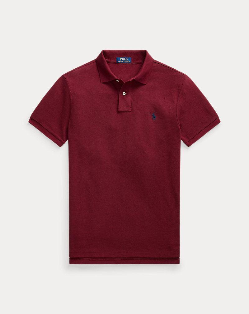 Polo Ralph Lauren Big Boy's Burgundy Slim Fit Interlocking Polo T-Shirt |Polo Ralph Lauren In Lebanon