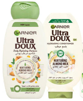 Garnier Ultra Doux Naturing Almond Milk Shampoo 400ml + Conditioner 200ml (-20% OFF) | Garnier In Lebanon