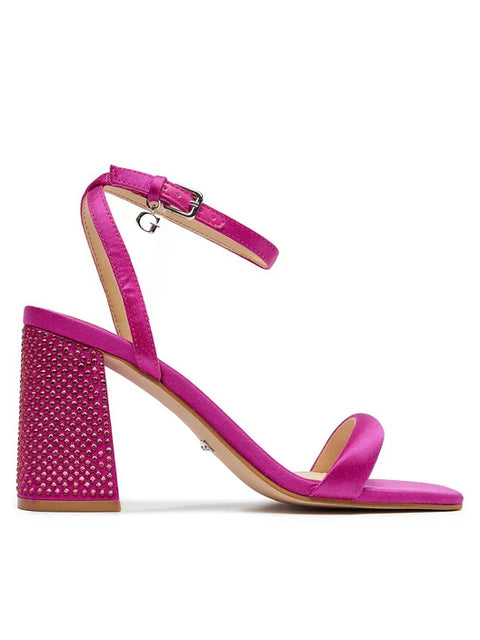 Steve Madden Women's  Pink Iridescent Rhinestone Luxe-R Sandals |Steve Madden In Lebanon