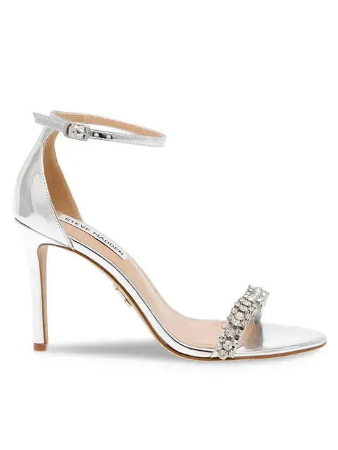 Steve Madden Women's Silver Brazen-R Heeled Sandal | Steve Madden In Lebanon