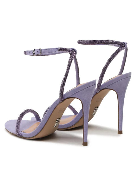 Steve Madden Women's Lavender Blooms Microsuede Breslin Sandal | Steve Madden In Lebanon