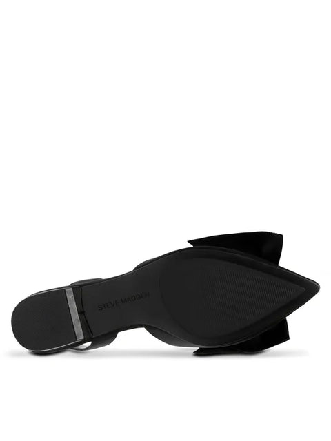 Steve Madden Cristel Black Satin Sandal | Steve Madden In Lebanon