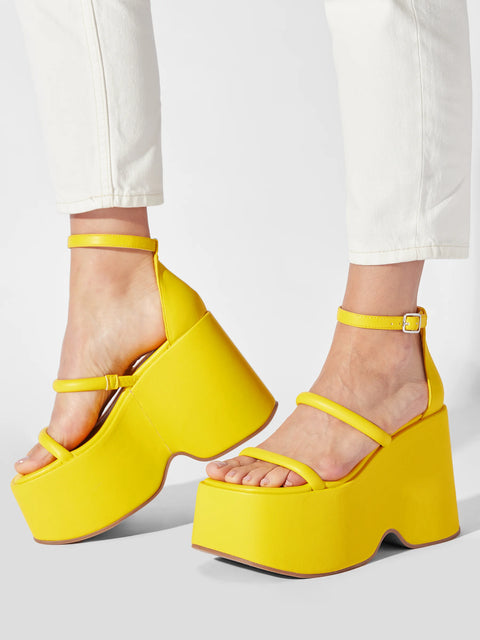 Steve Madden Women's Yellow Graciela Sandals | Steve Madden In Lebanon