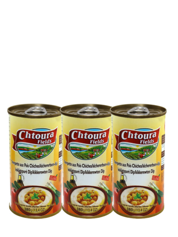 حقول Chtoura الحمص Tahini Dip 380g*3