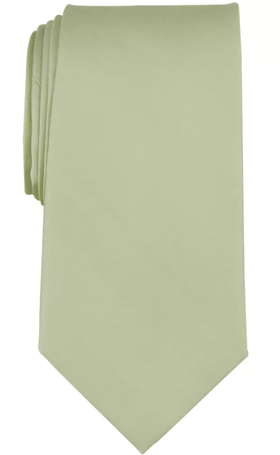 Michael Kors Men's Sage Green Regular fit Tie Necktie| Michael Kors In Lebanon