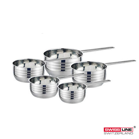 Royal Swiss Stainless Steel Professional Pans 5Pcs