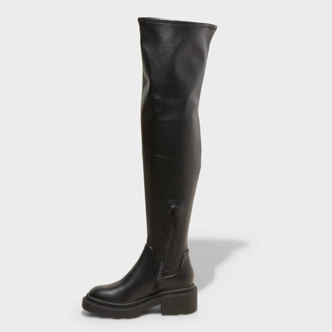 Wild Fable Women's Black Everest Over the Knee Stretch Boot |Wild Fable In Lebanon