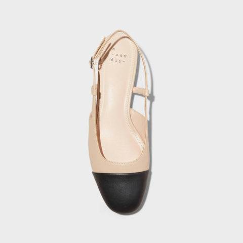 A New Day Women's Beige Maxine Slingback Ballet Flats |A New Day In Lebanon