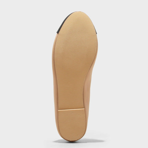 A New Day Women's Beige Janie Ballet with Memory Foam Insole Flats |A New Day In Lebanon