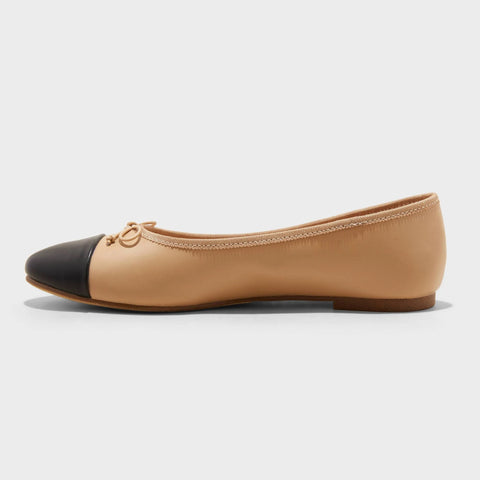 A New Day Women's Beige Janie Ballet with Memory Foam Insole Flats |A New Day In Lebanon