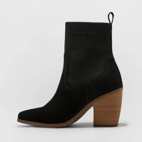 Universal Thread Women's Black Kinley Ankle Boots | Universal Thread In Lebanon