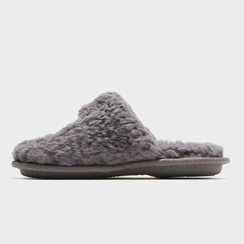 Dluxe By Dearfoams Women's Grey Skeleton Peace Sign Slide Slippers |Dluxe By Dearfoams In Lebanon
