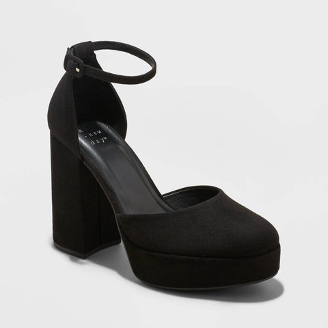 A New Day Women's Black Noir Platform Pump Heel | A New Day In Lebanon
