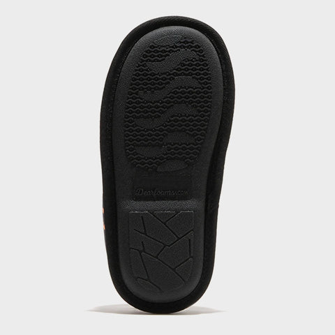 Dluxe By Dearfoams Boy's Black Orange Glow-in-the-Dark Pumpkin Slide Slippers |Dluxe By Dearfoams In Lebanon