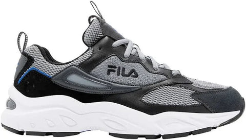 Fila Men's Grey & Black Leather Mesh Sneakers| Fila In Lebanon