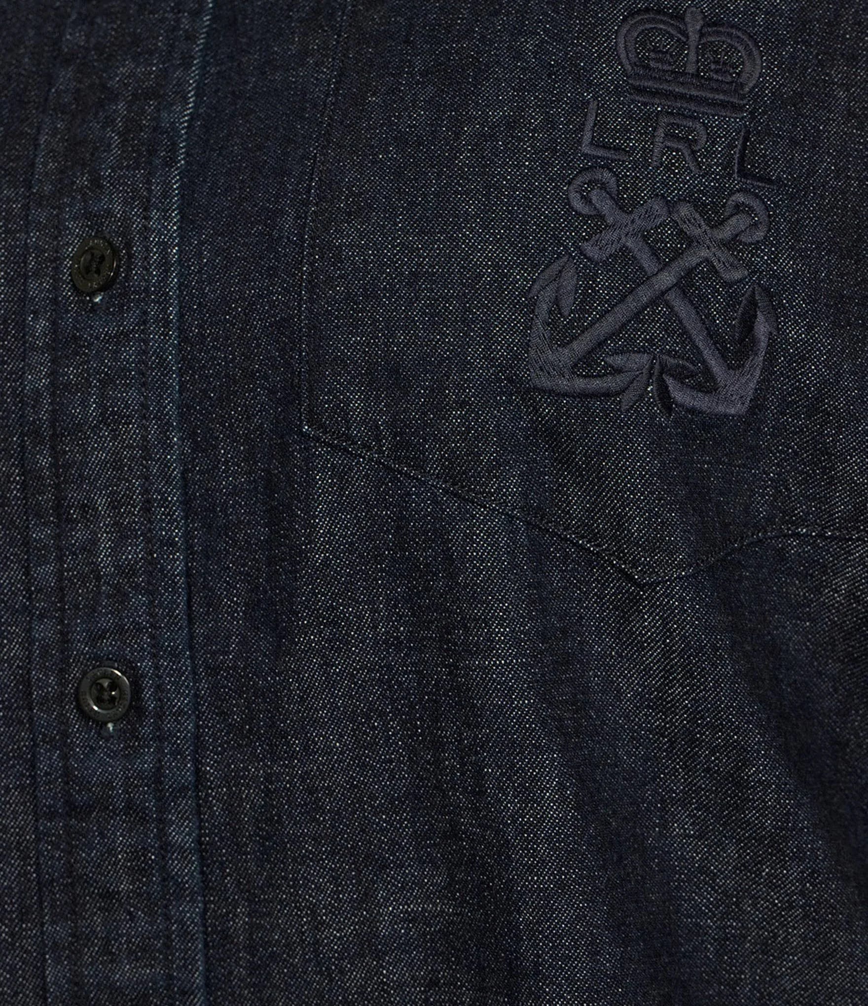 Lauren Ralph Lauren Women's Dark Blue Plus Size Denim Shirt | Lauren Ralph Lauren In Lebanon