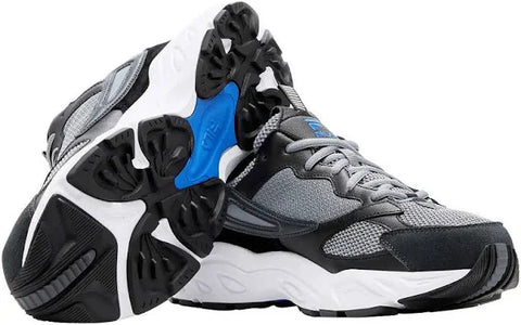 Fila Men's Grey & Black Leather Mesh Sneakers| Fila In Lebanon