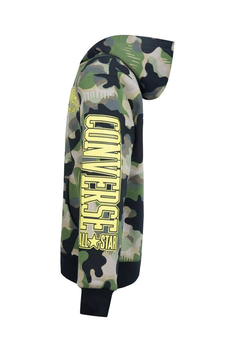 Converse Boy's Green Polar Camouflage Hoodie |Converse In Lebanon
