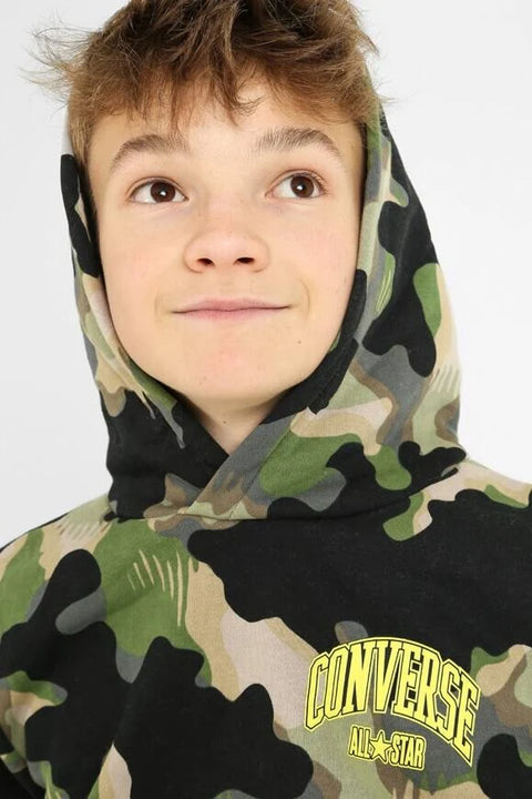 Converse Boy's Green Polar Camouflage Hoodie |Converse In Lebanon