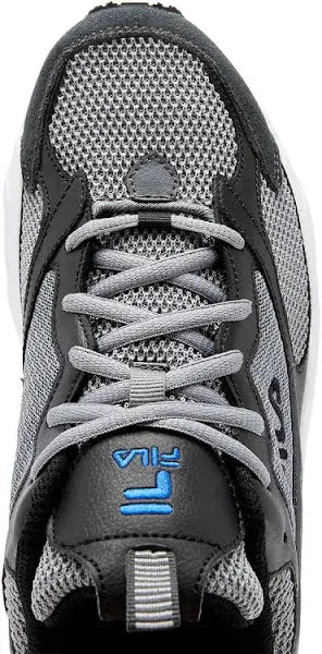 Fila Men's Grey & Black Leather Mesh Sneakers| Fila In Lebanon