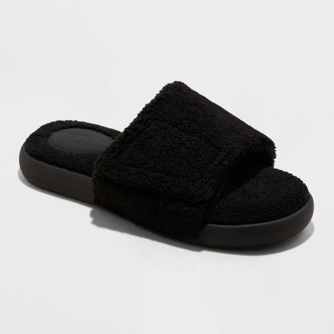 Goodfellow & Co Men's Black Rodney Adjustable Slide Slippers |Goodfellow & Co In Lebanon