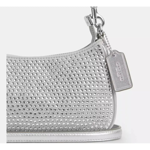 Coach Women's Silver Rhinestone Crossbody |Coach In Lebanon