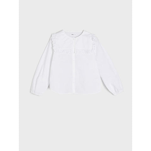 Sinsay Girl's White Long-Sleeve Shirt | Sinsay In Lebanon