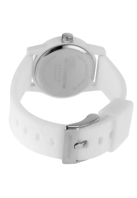 Skechers Women's white Rosencrans Analog Watch Round Dial Silicone Band 16 MM Watch | Skechers In Lebanon