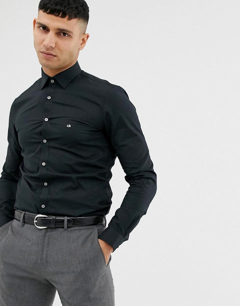 Calvin Klein Men's Black Shirt AMF1602 shr