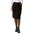 32 Heat Women's Black Corduroy Midi Skirt