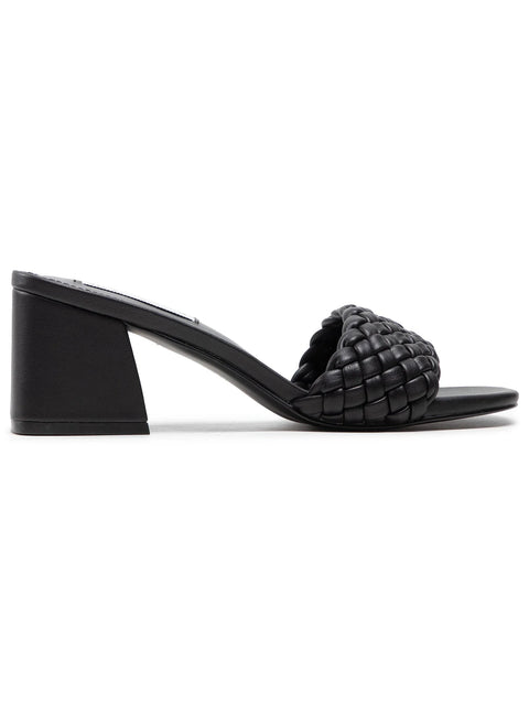 Steve Madden Women’s Black Braided Strap Block Heel Sandals | Steve Madden in Lebanon