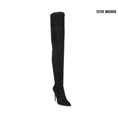Steve Madden Women's Black Dominique Heeled Knee Boots |Steve Madden in Lebanon