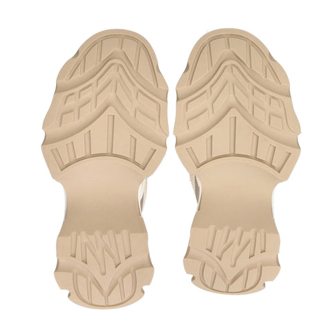 Steve Madden Women's Cream & Rose Gold Synthetic Zoomz Sneakers |Steve Madden In Lebanon