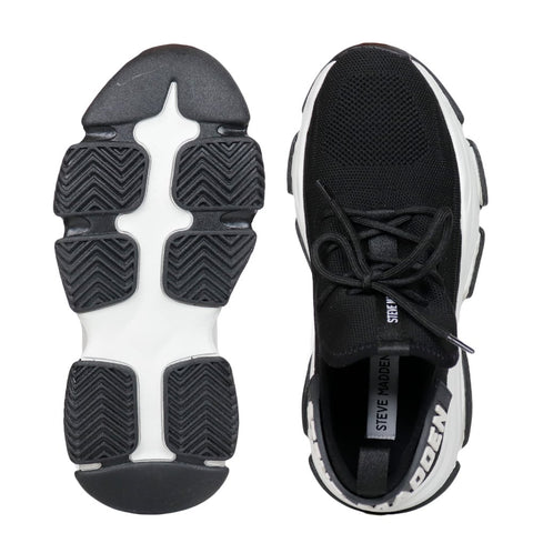 Steve Madden Women's Black & White Protege-E Sneakers | Steve Madden In Lebanon
