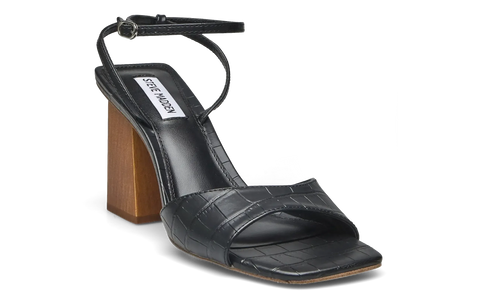 Steve Madden Women's Rozlyn Black Croco Heels | Steve Madden In Lebanon