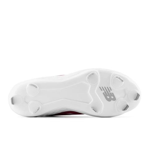 New Balance Boy's Red & White Fresh Foam X Velo v3 Metal Cleat Baseball Sneaker | New Balance In Lebanon