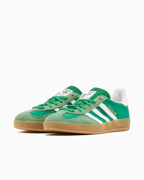 Adidas Men's Green & White Originals Gazelle Indoor Sneakers | Adidas In Lebanon