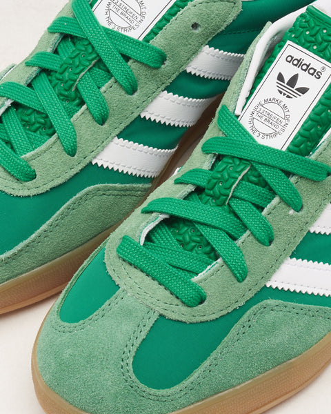 Adidas Men's Green & White Originals Gazelle Indoor Sneakers | Adidas In Lebanon
