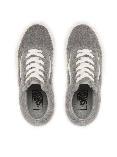 Vans Women's Gray Fleece Old Skool Sneakers |Vans In Lebanon