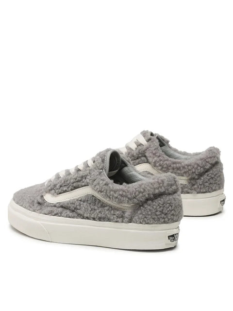 Vans Women's Gray Fleece Old Skool Sneakers |Vans In Lebanon