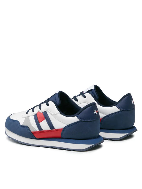 Tommy Hilfiger Men's White & Navy Sneakers | Tommy Hilfiger In Lebanon