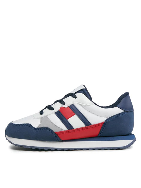Tommy Hilfiger Men's White & Navy Sneakers | Tommy Hilfiger In Lebanon