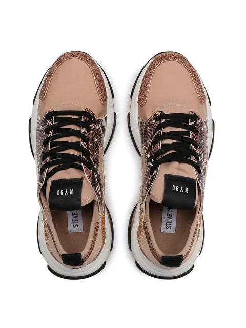 Steve Madden Women's Rose Gold Animal Printed Ajax Sneakers |Steve Madden In Lebanon