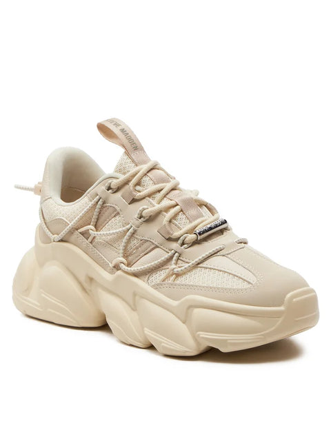 Beige sneaker on a white background