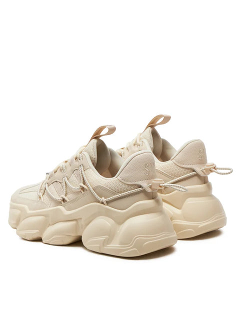 Steve Madden Women's Beige Spectator Sneakers | Steve Madden In Lebanon