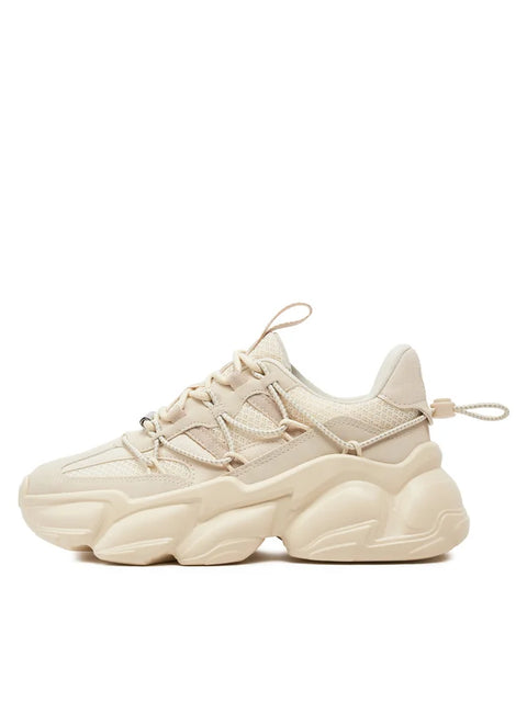 Steve Madden Women's Beige Spectator Sneakers | Steve Madden In Lebanon