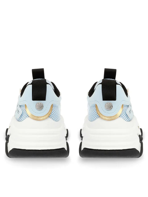 Steve Madden Women's Light Blue & Gold Possession-E Sneakers | Steve Madden In Lebanon