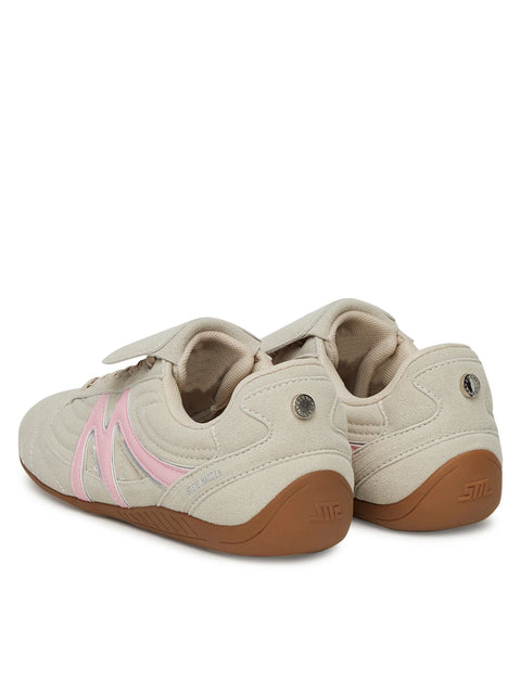 Steve Madden Women's Bone & Pink Freekick-E Sneakers | Steve Madden In Lebanon